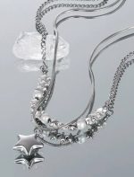 گردنبند دولاین ستاره مروارید