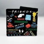 کیف پول جاکارتی مشکی پینترستی فرندز FRIENDS - تصویر 3
